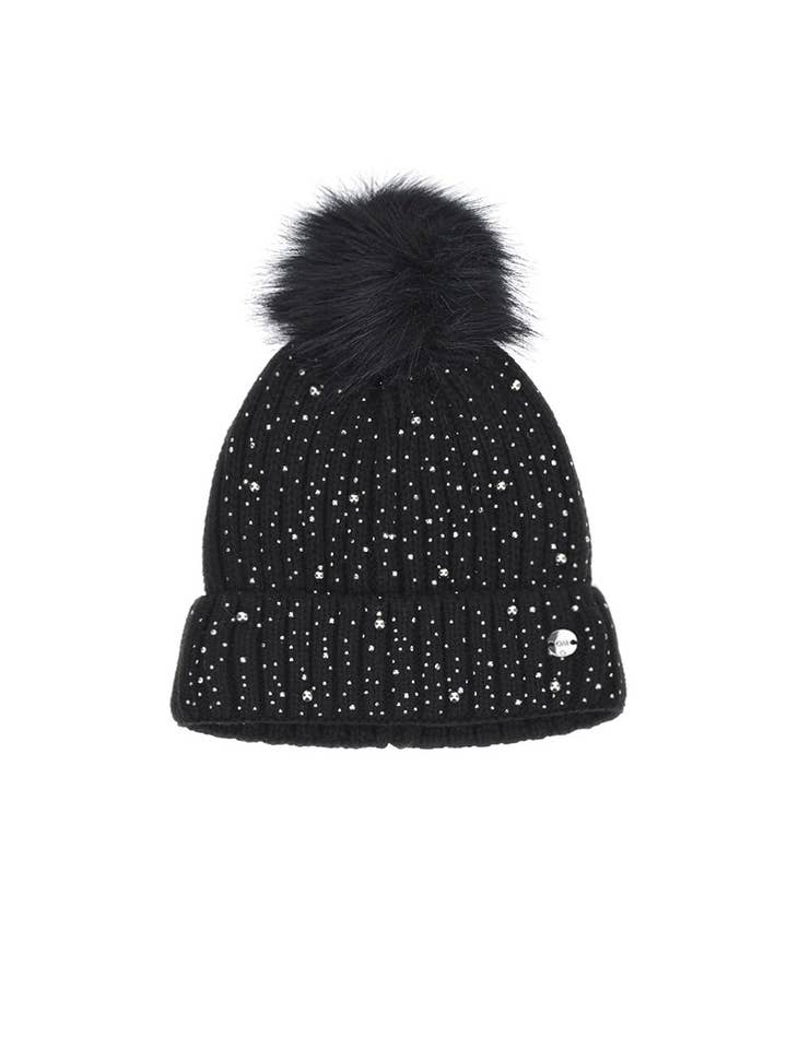 CHIC POMPON KNIT BEANIE - GIRLS HATS for wholesale by Little-Betty