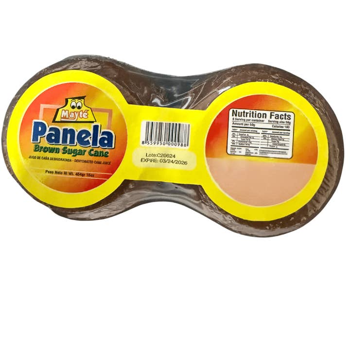 JETa Imports - Wholesale Sugar/Sweetener - Panela Colombiana Fraccionada 4 Caras Brown Sugar Cane Mayte - 16oz
