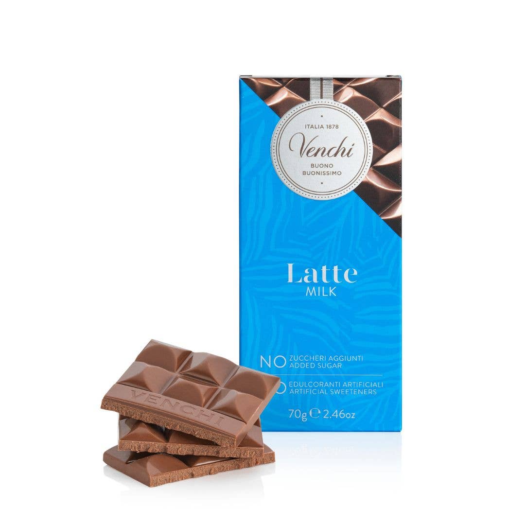 Venchi - Wholesale Chocolate Bar - No Added Sugar Milk Chocolate Bar - Italian Luxury Chocolate1