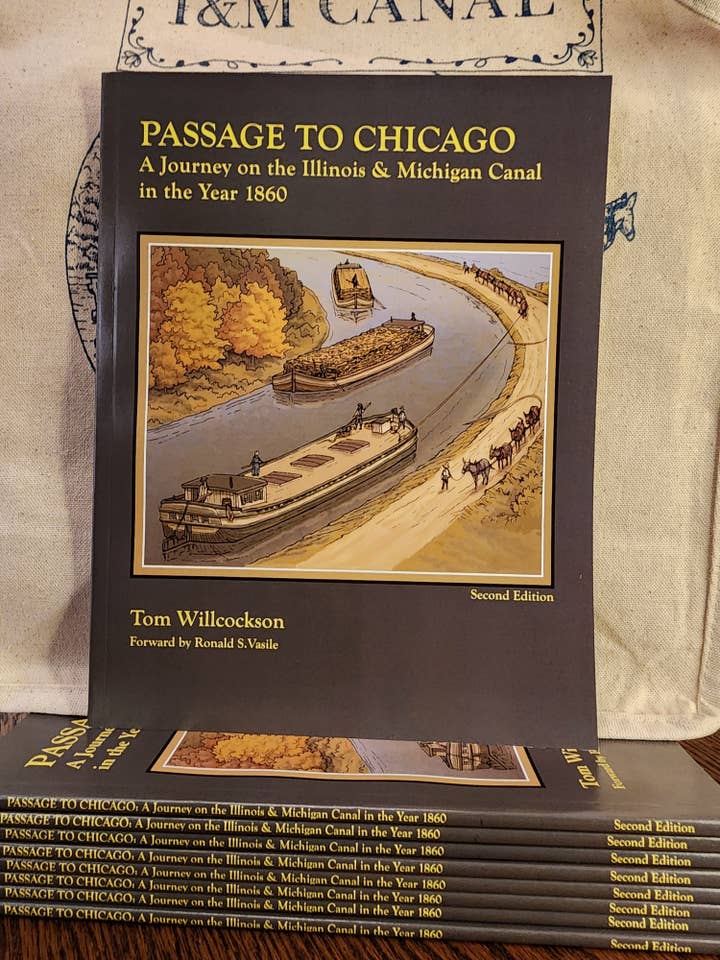 I&M Canal "Passage to Chicago" book by author Tom Willcockson, signed by author for wholesale by Seed House Prints