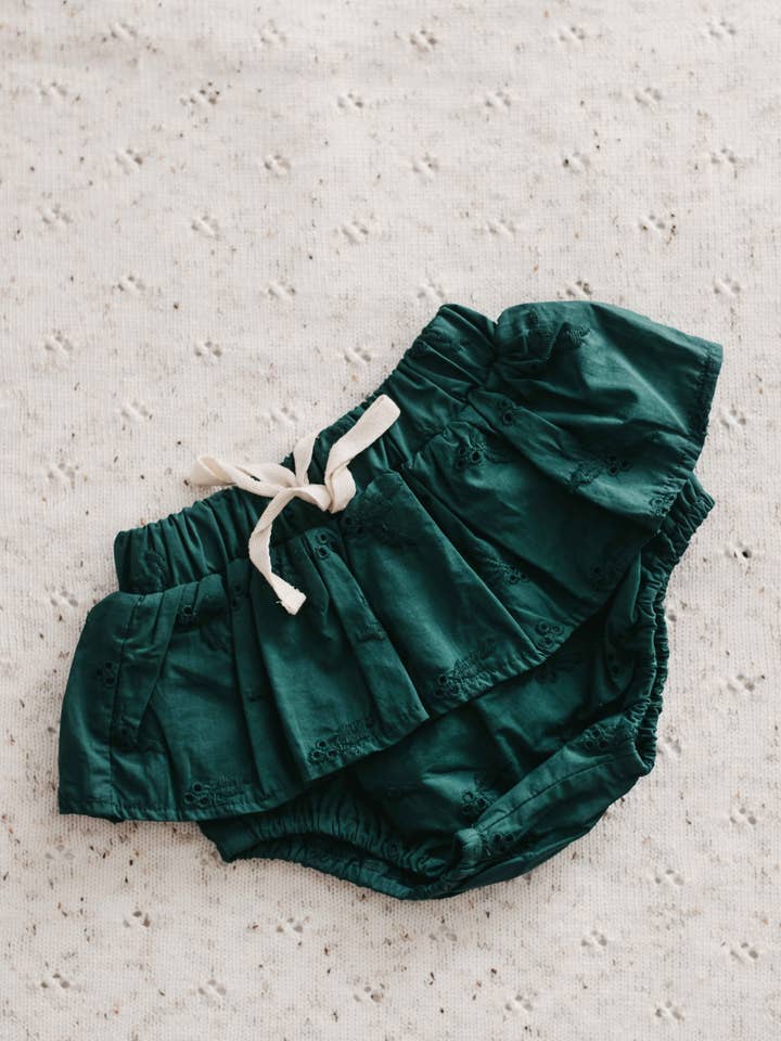 Frill Bloomers: Holly for wholesale by Bencer & Hazelnut