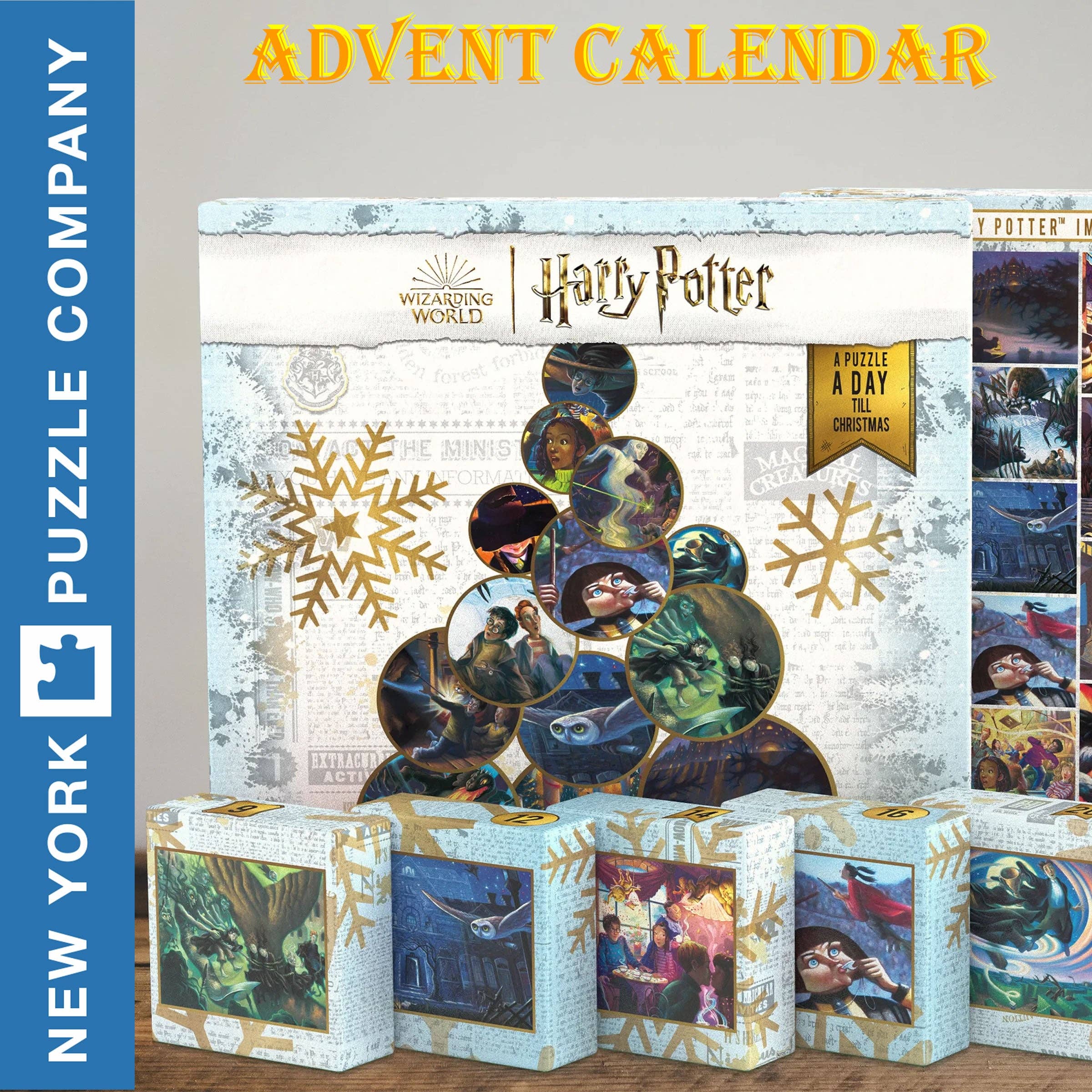 Hobby-lines – wholesale Puzzle – Adult – Harry Potter ADVENT CALENDAR New York Puzzle Company 24 mini puzzles Jigsaw NPZHP22704
