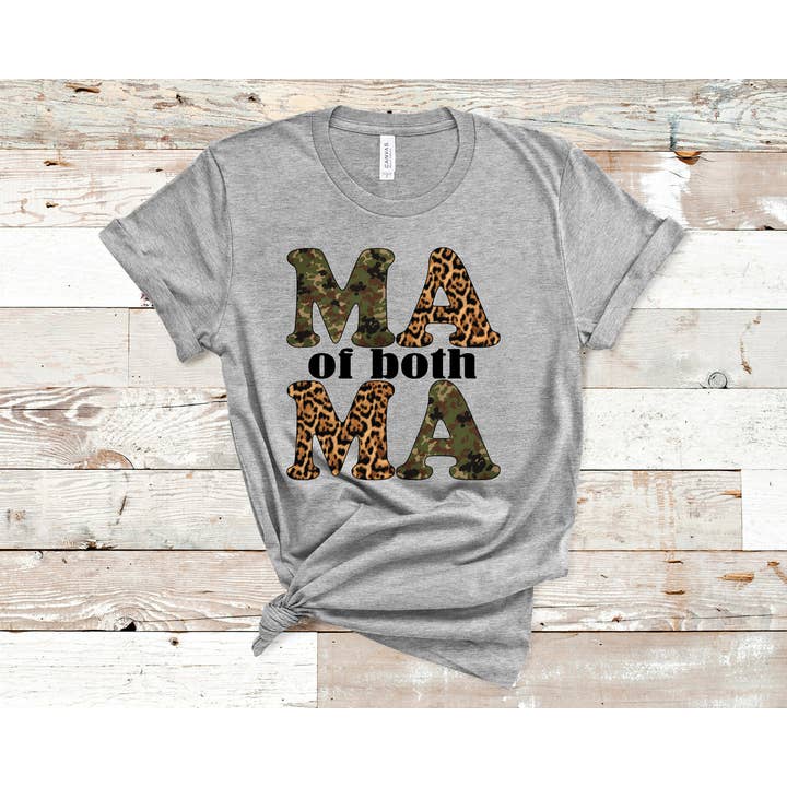 Mama Of Both T-Shirt for wholesale by Hot Mess Apparel