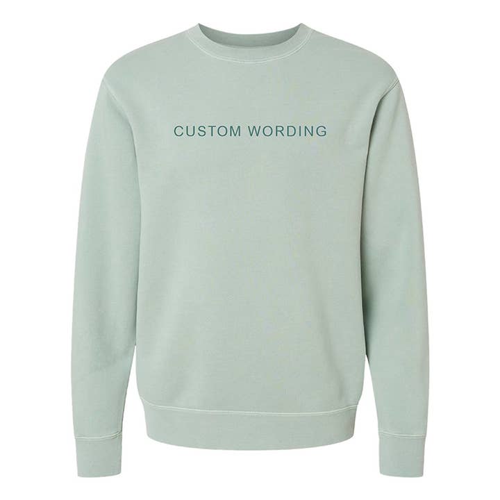 Jupmode - Wholesale Graphic Sweatshirt - Unisex - Custom Embroidered Tone on Tone Sweatshirt6