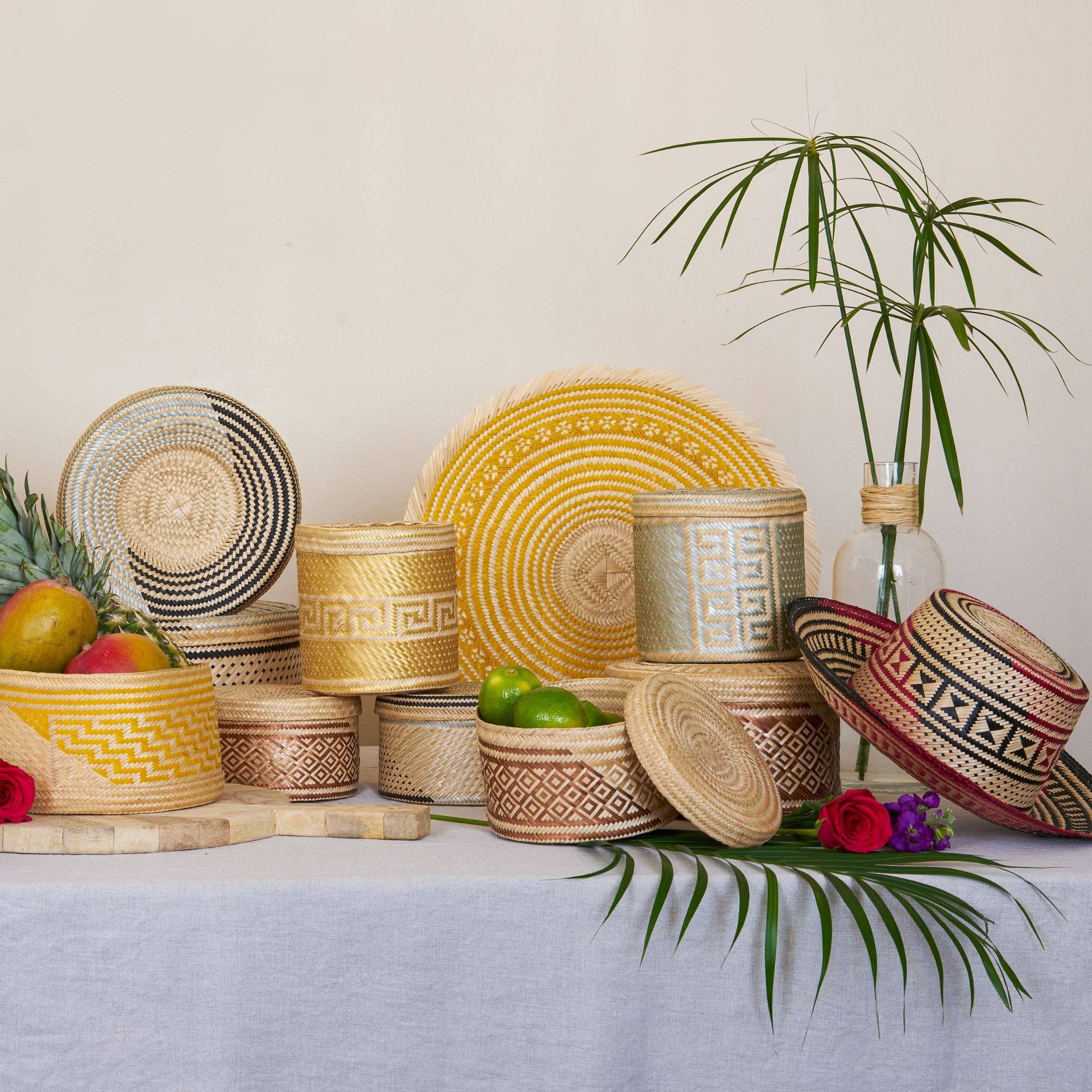 Washein - Wholesale Placemat - Black Round Placemats Woven Natural Straw3