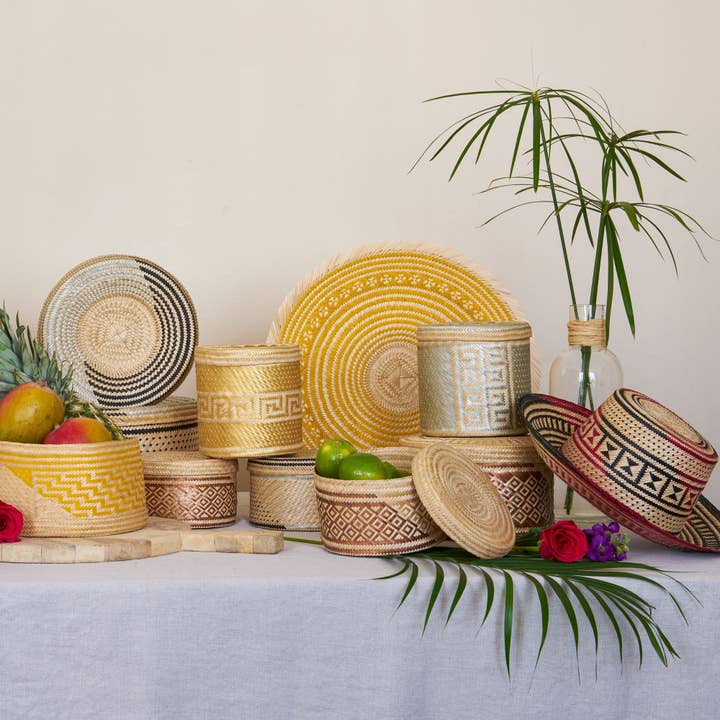 Washein - Wholesale Placemat - Black Round Placemats Woven Natural Straw3