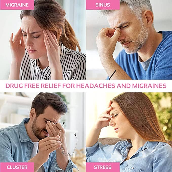 AllSett Health - Wholesale Hot/Cold Compress - Migraine Relief Cap Ice Head Wrap Headache Hat, Pink5