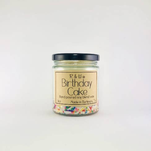 R&W Company LLC - Venta al por mayor Velas en tarros - Velas de pastel de cumpleaños
