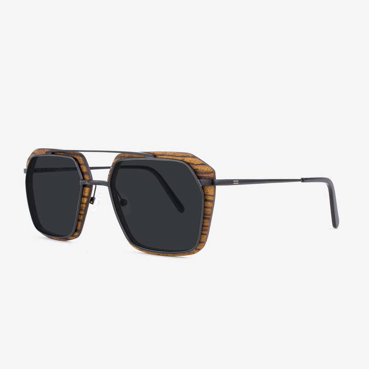 Tommy Owens - Wholesale Sunglasses - Unisex - Bal Harbour - Metal & Wood Sunglasses7