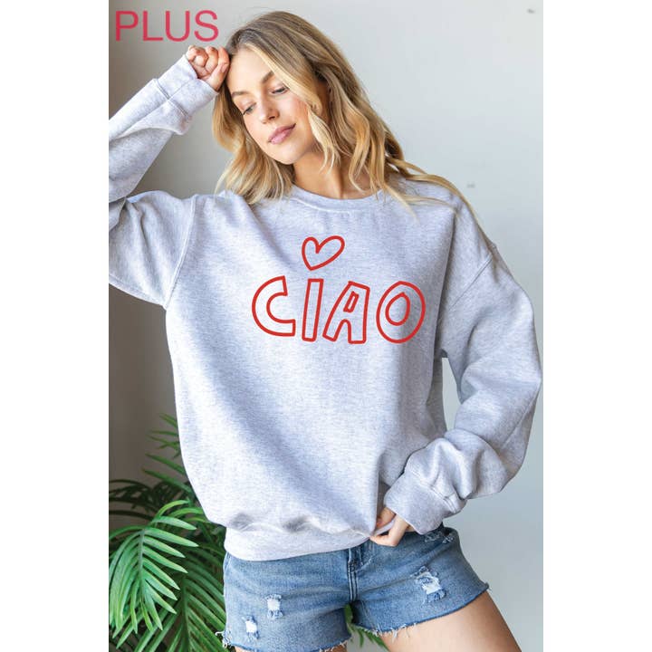 CIAO HART Plus Size Sweatshirt voor wholesale door BLUME & CO.
