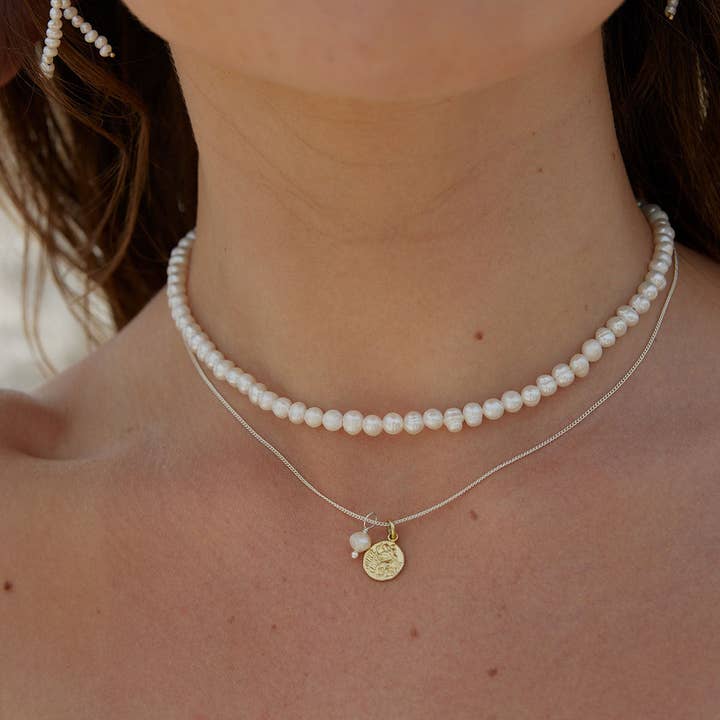 Palas Jewellery – Großhandel Kette mit Anhänger/Charm – Gute Reise (Heilige/r) Traumweber-Halskette1