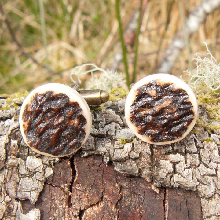 Antler Cufflinks — Handmade Scottish Gift for Men for wholesale by J Boult Designs