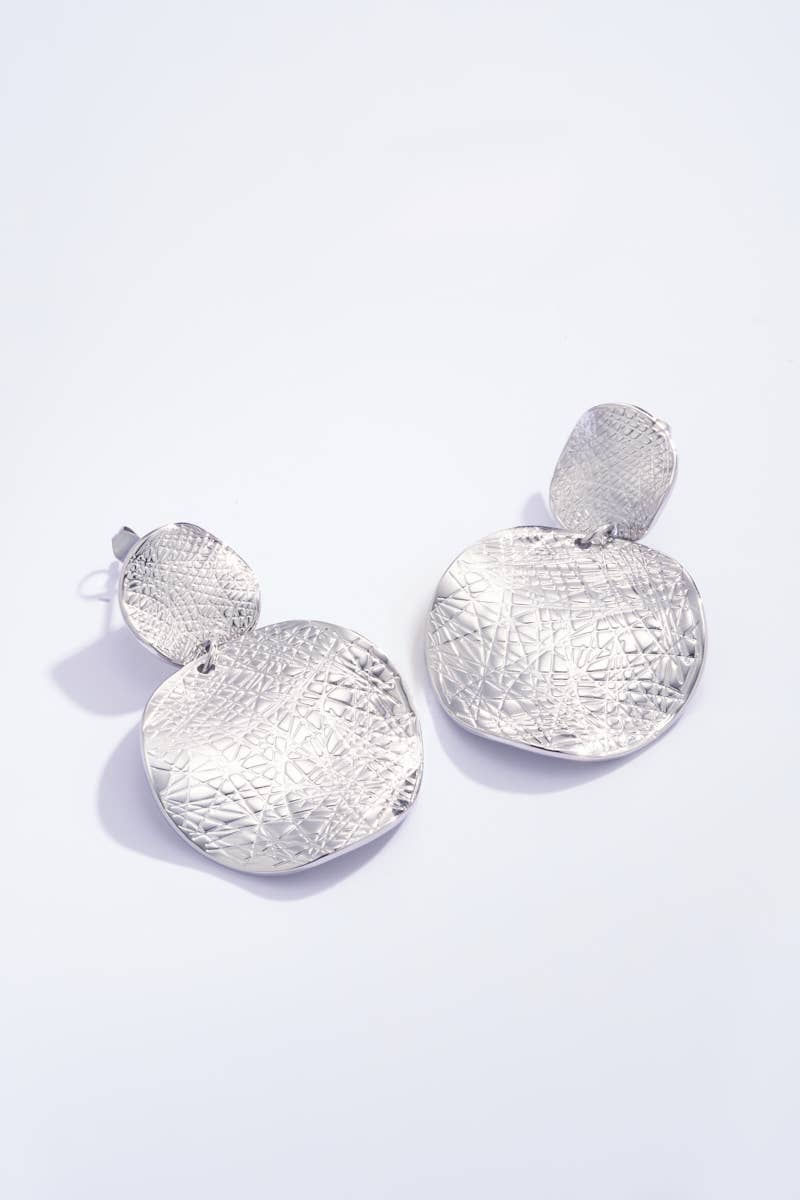 BYREN | ÉLINE L'ATELIER – wholesale Dangle earrings – 124AQ03 textured pendant earrings2