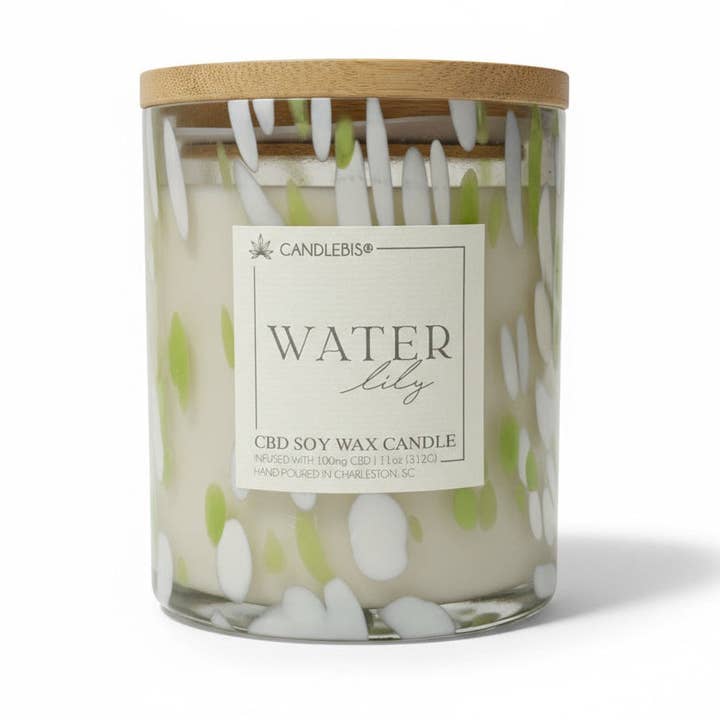 WATER LILY CBD CANDLE for wholesale by Candlebis CBD Candles