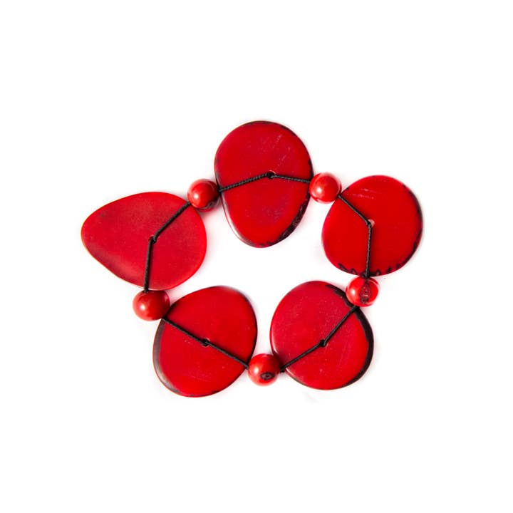 Organic Tagua Jewelry - Wholesale Beaded Bracelet - Iliana Bracelet