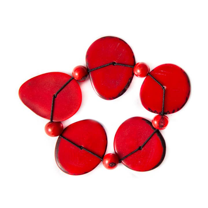 Organic Tagua Jewelry - Vendita all'ingrosso Bracciale con perline - Bracciale Iliana11