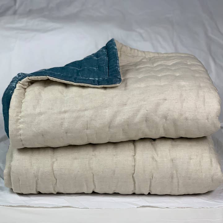 Luala Silk - Wholesale Bedding Blanket - Linen and Silk Velvet Blanket - Best Bedding Set for Bedroom10