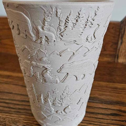 Sweet Rolling Pins - Wholesale Rolling Pin - Embossed Bear & Baby Cubs Rolling Pin3