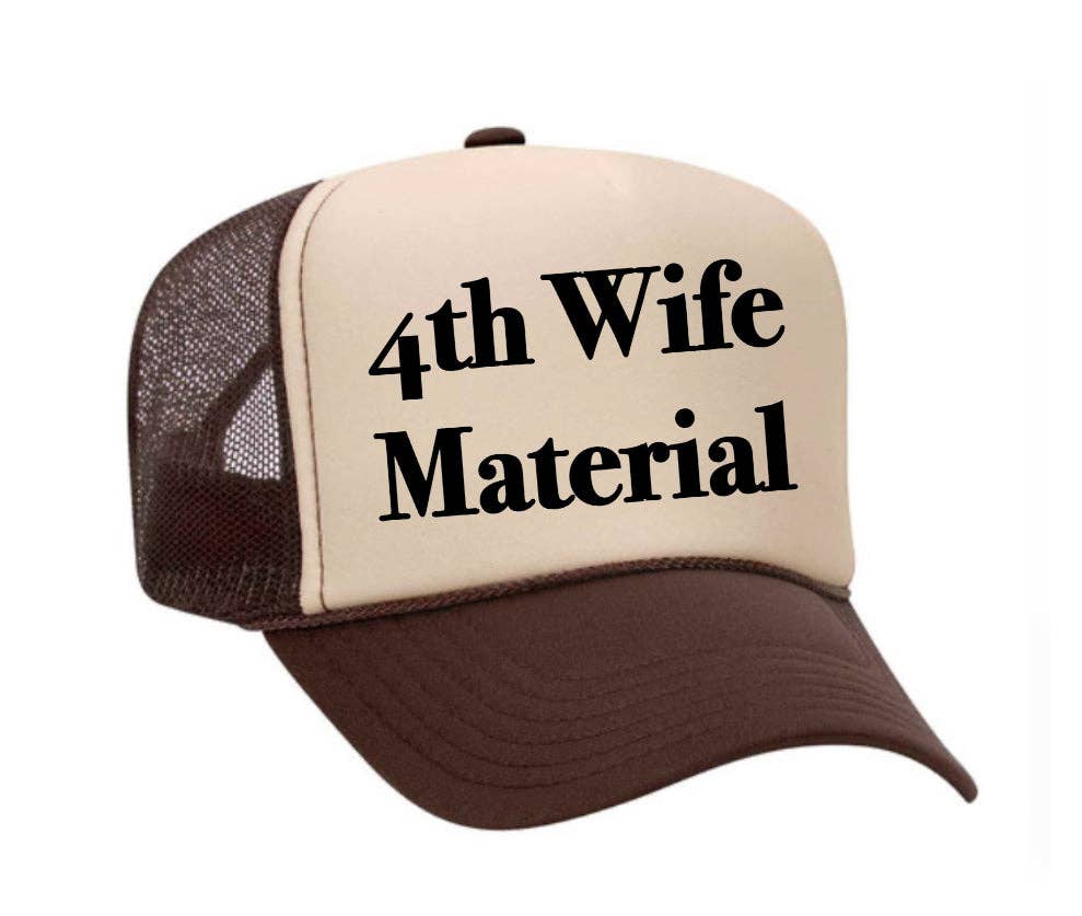 Inappropriate Trucker Hats - Venta al por mayor Gorra trucker - Mujer - Gorra de camionero 4th Wife Material2