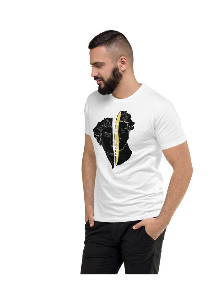 Camiseta Apollo Branca por atacado de Sweats & Tees Ltd