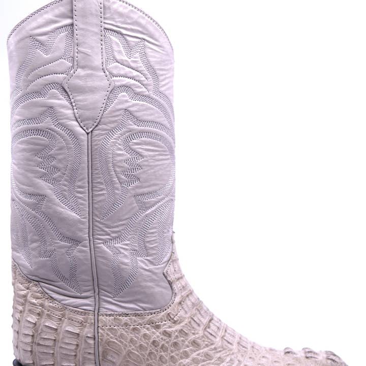 Genuine Oryx Caiman Hornback Cowboy Boots for wholesale by Max Leather Inc.