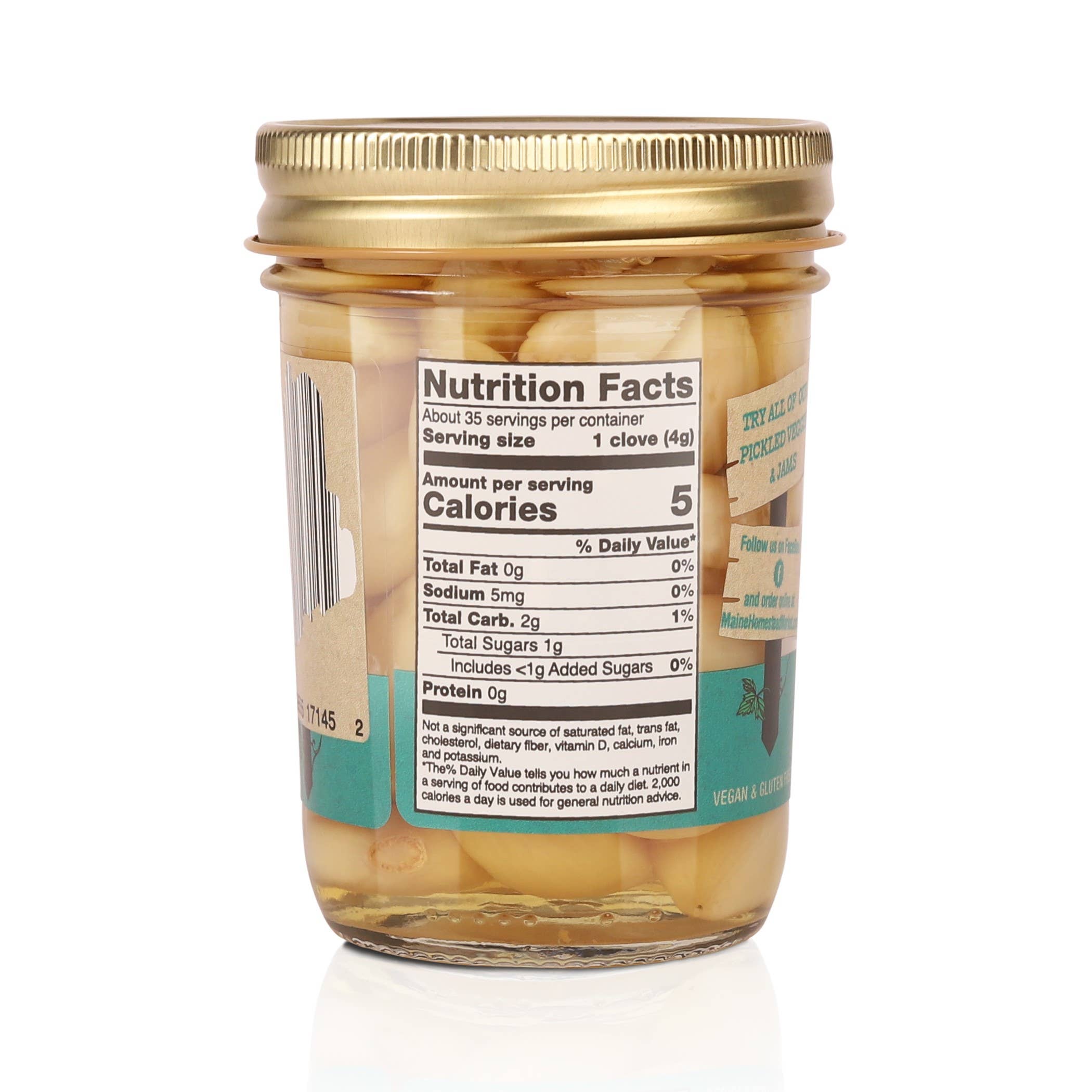 Maine Homestead Inc - Wholesale Pickled Vegetables - Pickled Garlic1