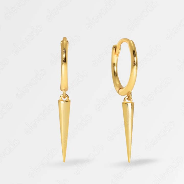 HoopLa - Wholesale Hoop Earrings - Horn Hoop Earring- 925 Hoop0