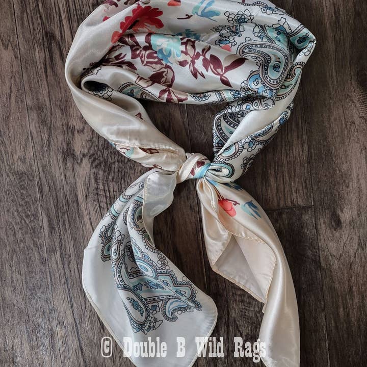 Double B Wild Rags – wholesale Scarf – Women's – Wild Rag BARGAIN CORNER Classic Paisley and Floral Cowboy Western Neck Scarf by Double B Wild Rags5