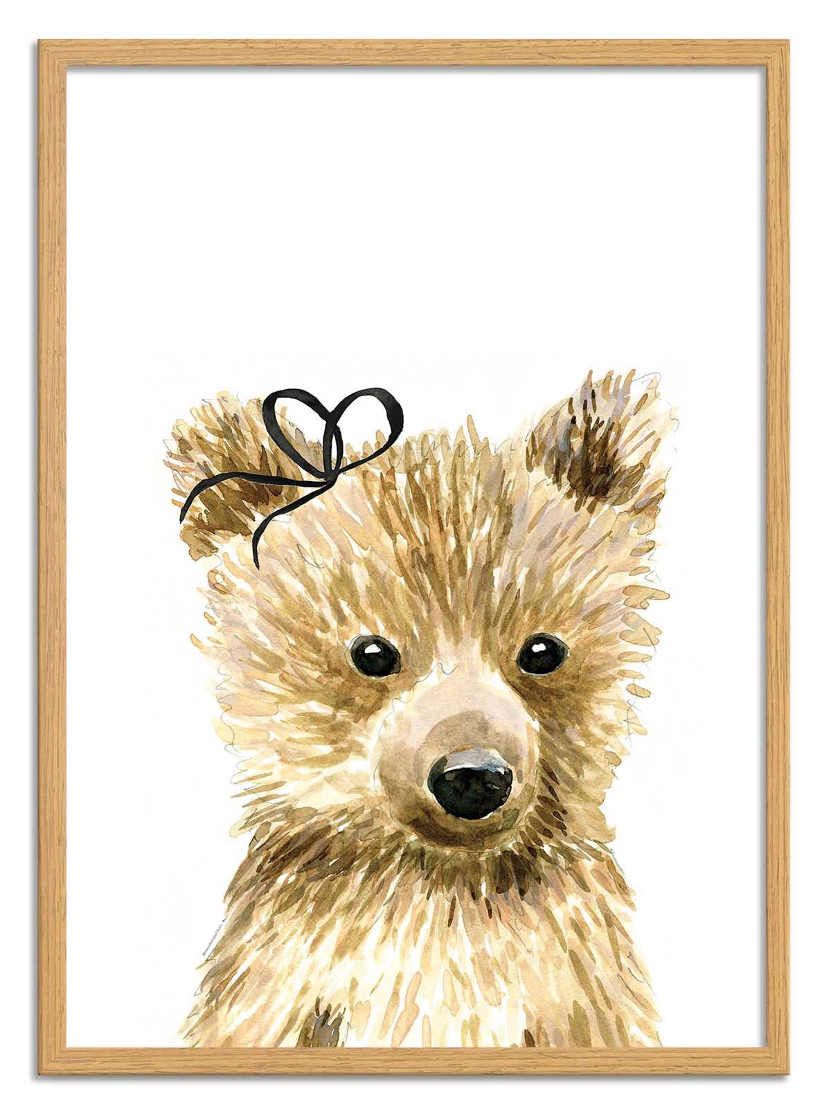 Wall Editions - Wholesale Art Print - Art-Poster - Baby bear bow - Mercedes Lopez Charro3