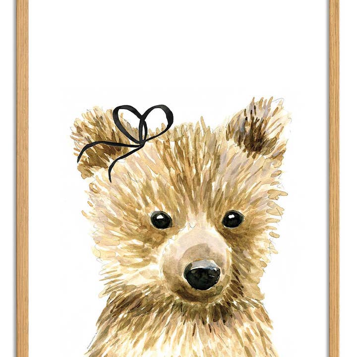 Wall Editions - Wholesale Art Print - Art-Poster - Baby bear bow - Mercedes Lopez Charro3