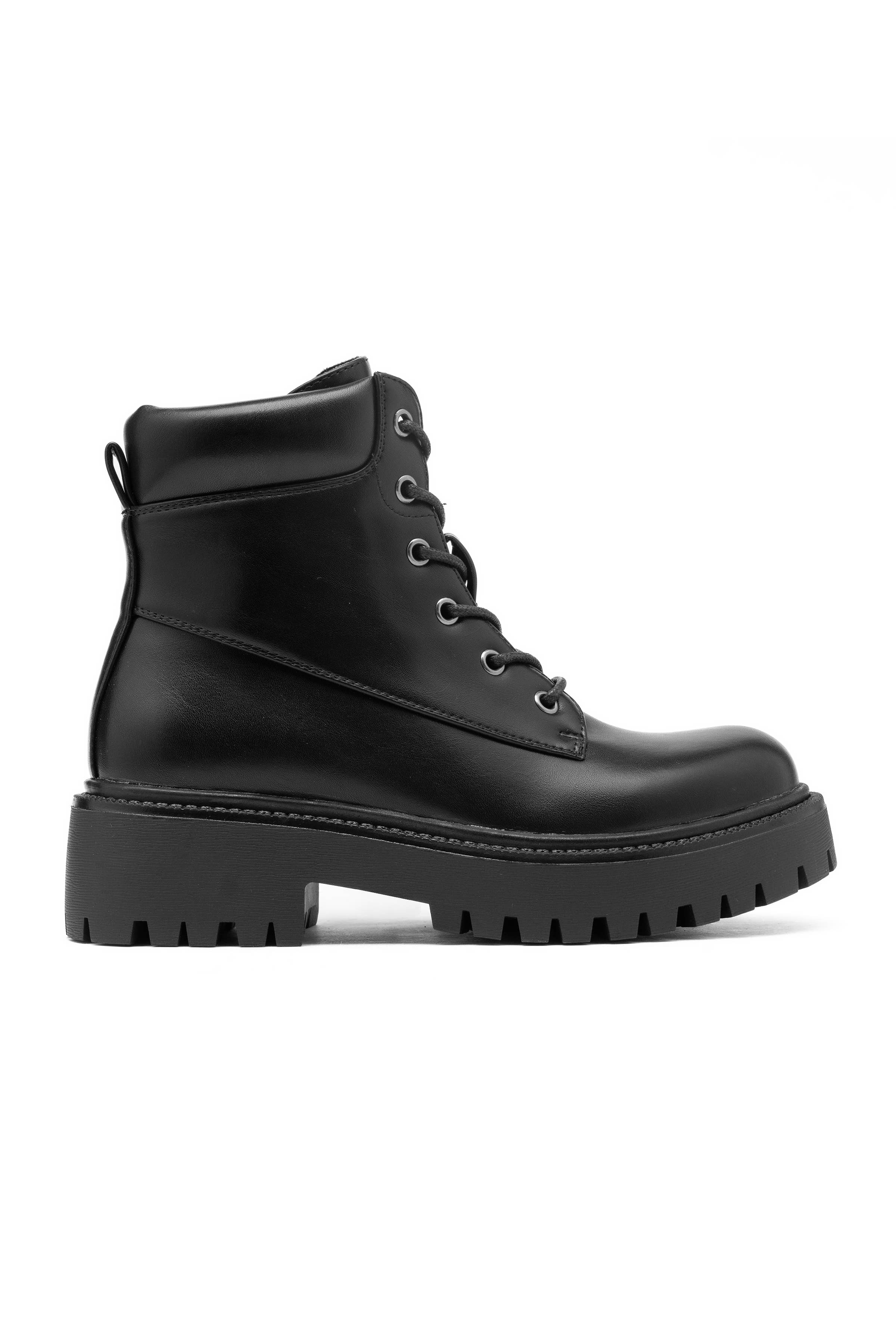 C'M PARIS - Wholesale Combat/Military Boots - Women's - Thick-Soled Ranger Boots with Padded Collar 683330