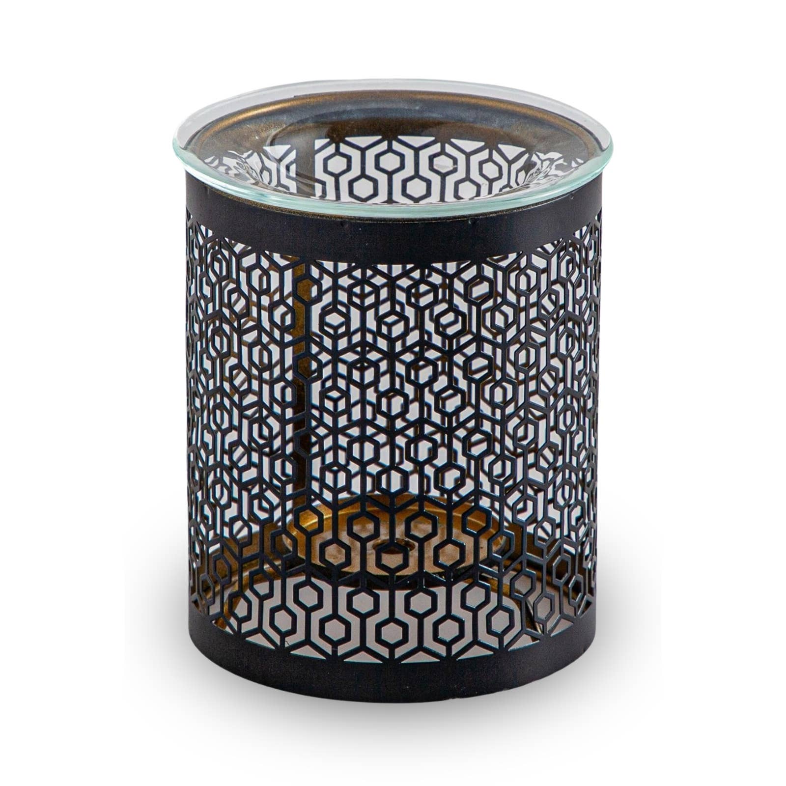 Zen'Arôme - Wholesale Oil Warmer - Metal Cutwork Incense Burner with Glass Dish Le Parfait15