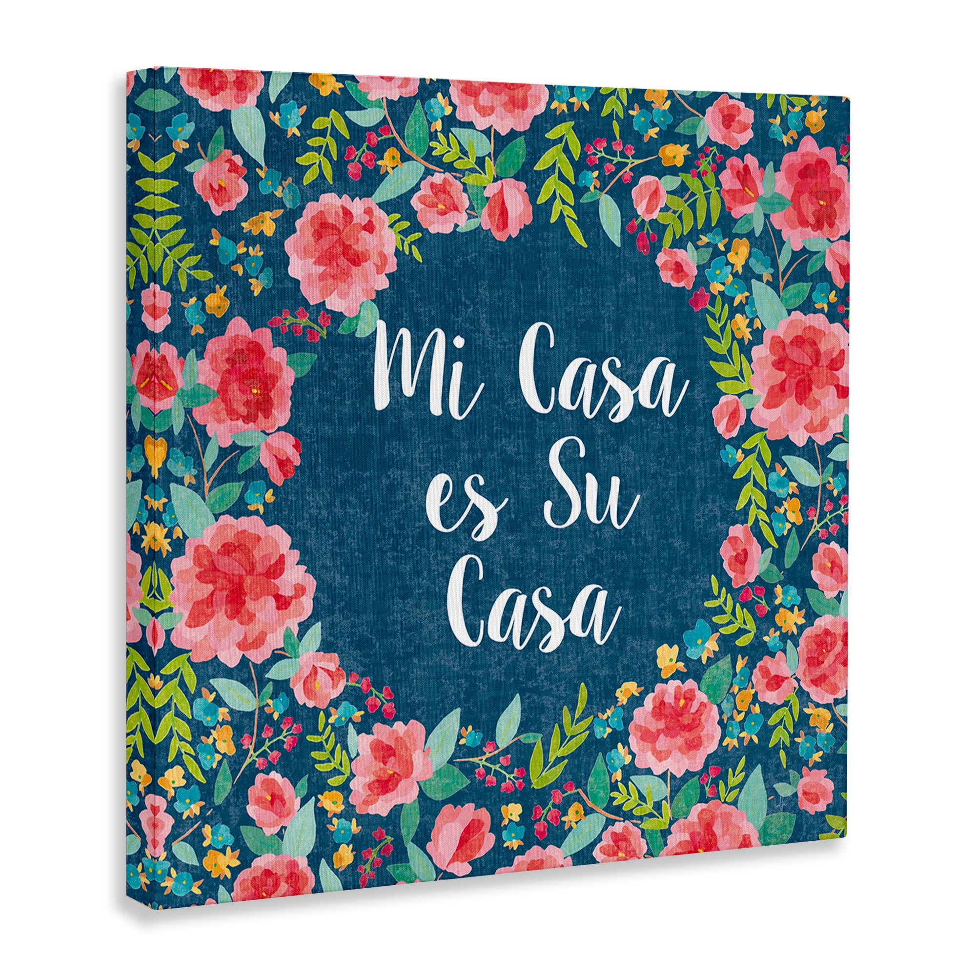 Stupell Industries - Wholesale Wall Decor - Kids & Baby - Su Casa Flores Rosas Canvas Wall Art15