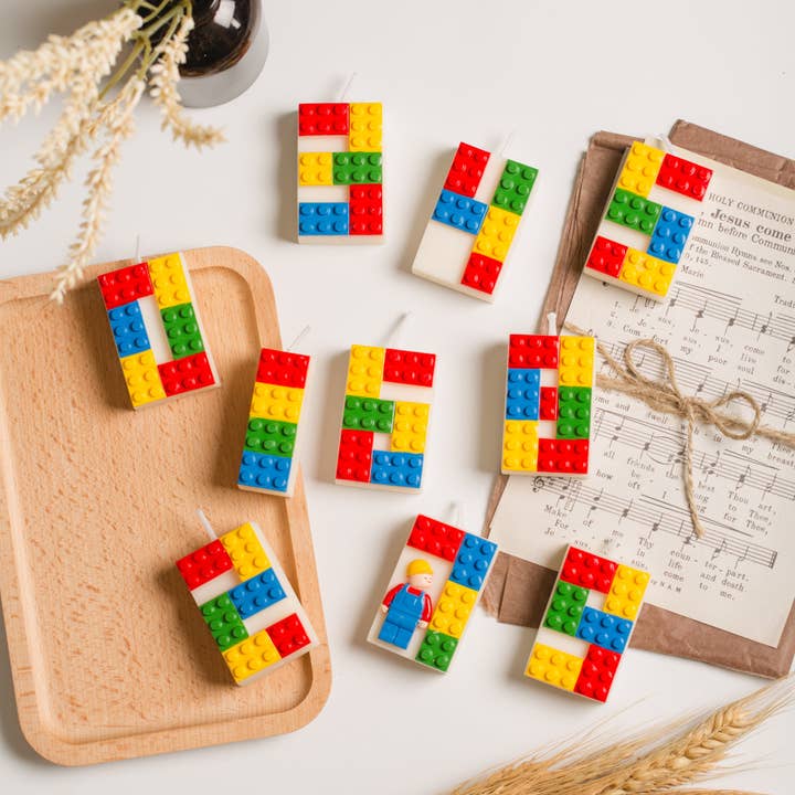 Lego Number Candle for wholesale by Southlake Gifts Canada