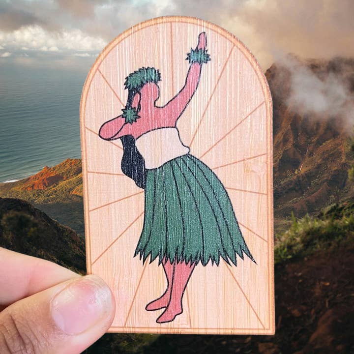 Bamboo Wood Stickers - Wholesale Sticker - Hula Ali'i