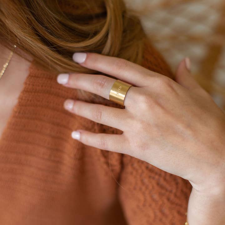 The Vintage Sparrow - Wholesale Cocktail/Statement Ring - 14K Faith Ring2