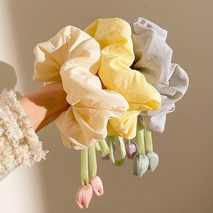 Tulpanblomma Hårsnodd för wholesale av Plush Looks