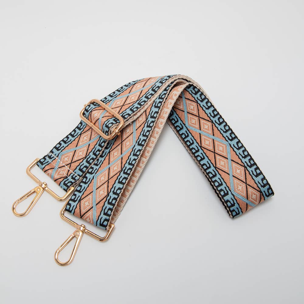 Pine Apparel - Wholesale Bag Strap - Women's - Geometric Diamond Woven Adjustable Canvas Strap5