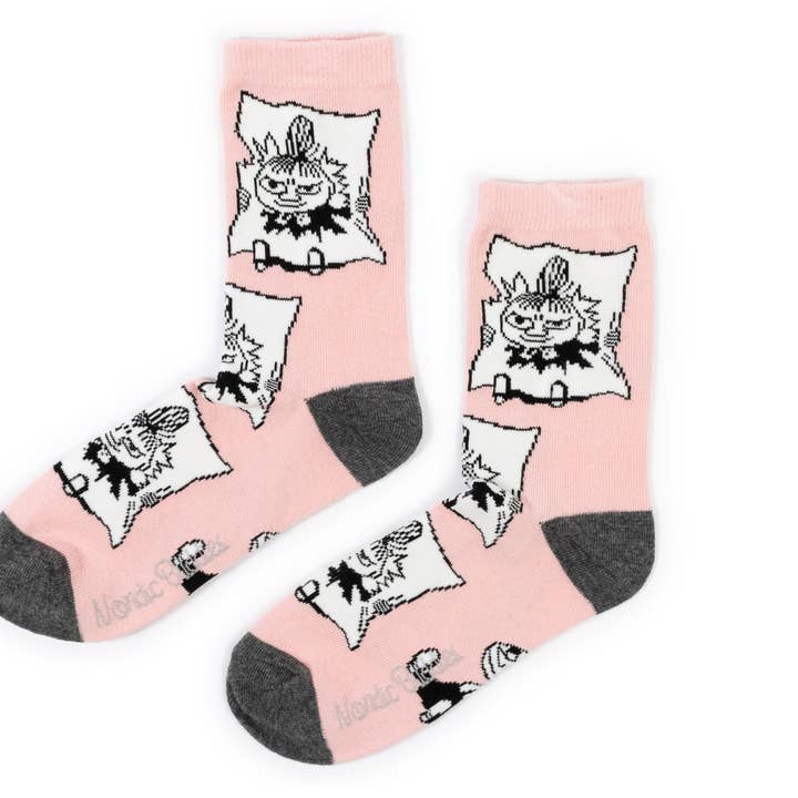 Nordicbuddies – wholesale Strumpor - Dam – Little My Pranking Dam Strumpor - Rosa