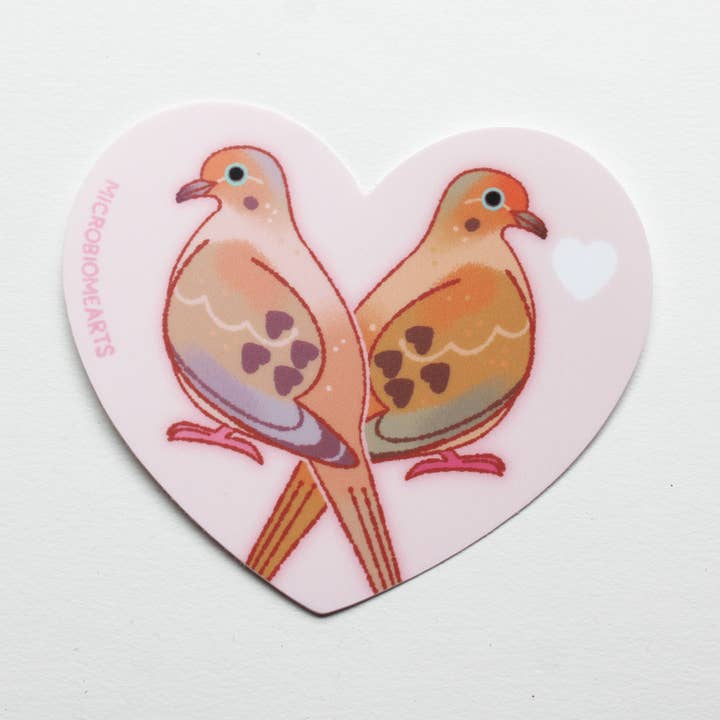 Lovey Dovey Sticker for wholesale by Microbiome Arts
