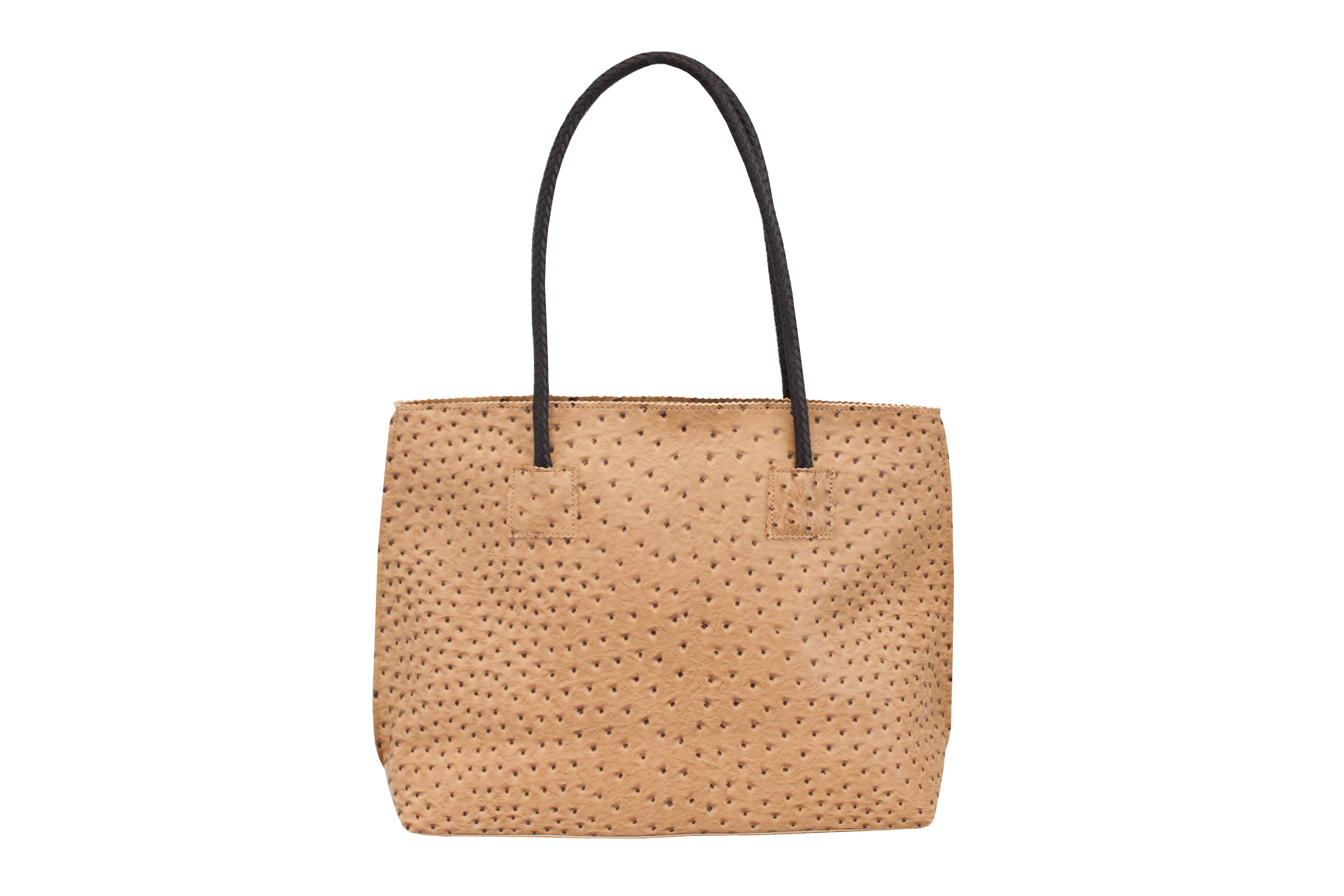 22 Tote - Wholesale Tote Bag - Women's - Lightweight Ostrich Zippered Tote Bag6