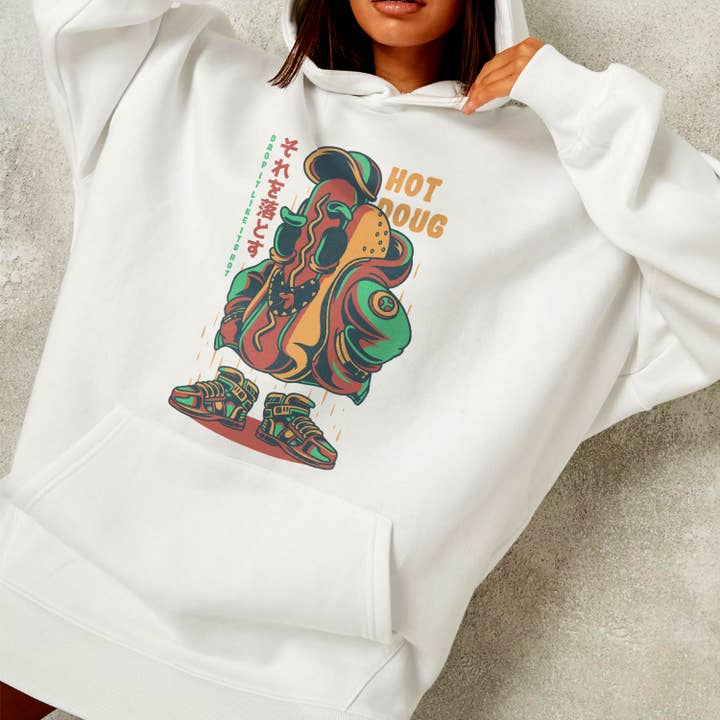 Felpa con cappuccio per ragazzi Hot Doug per la vendita all'ingrosso da parte di Emogifts