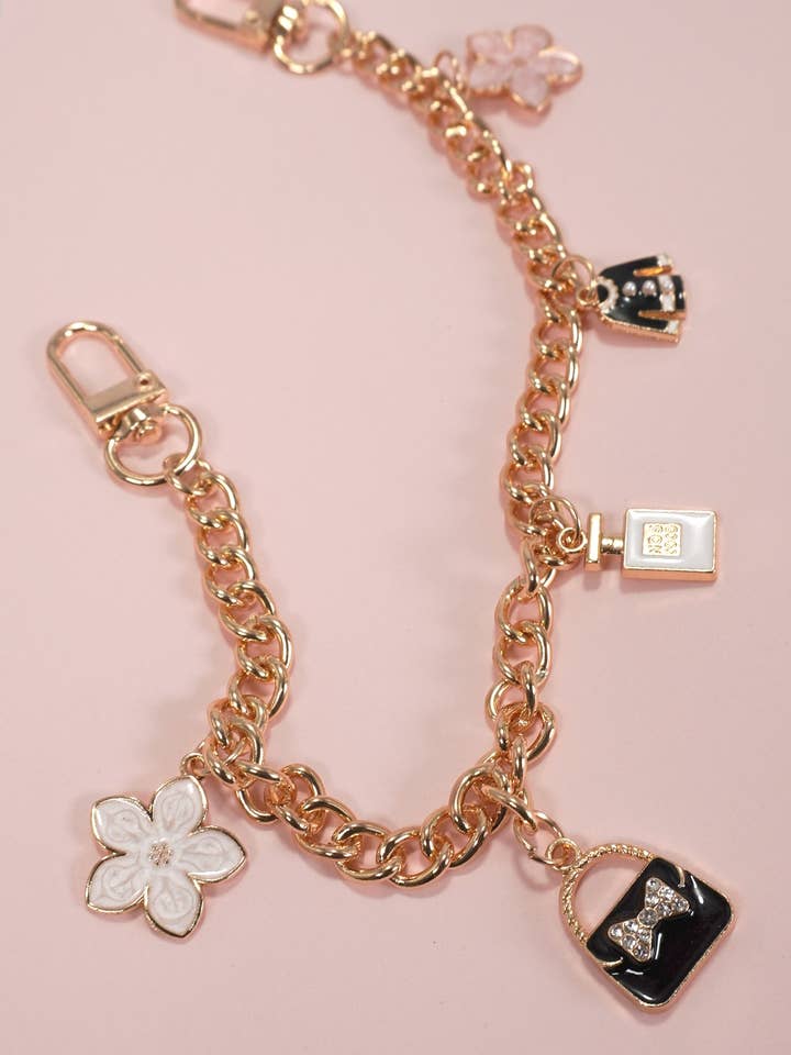 BAG CHARM-CHAIN TOP BAG FLOWER PERFUME | 40KC120 for wholesale by JOSSLYN by wall to wall