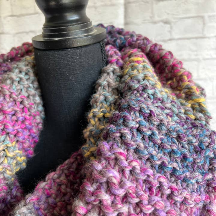 Willow And The Wolf Co - Wholesale Scarf - Women's - Multicolor Oversized Chunky Knit Women's Cowl Scarf2