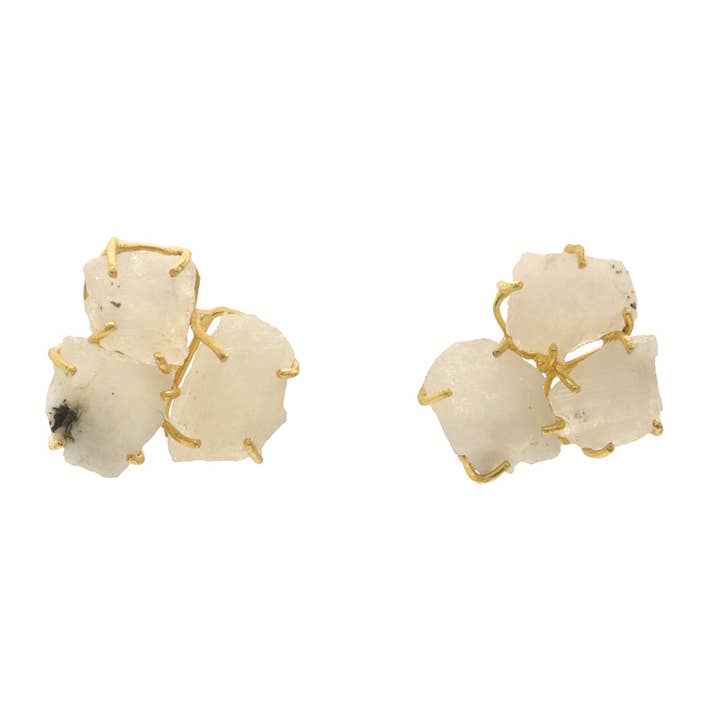 Ohana White Earrings for wholesale by ACUS