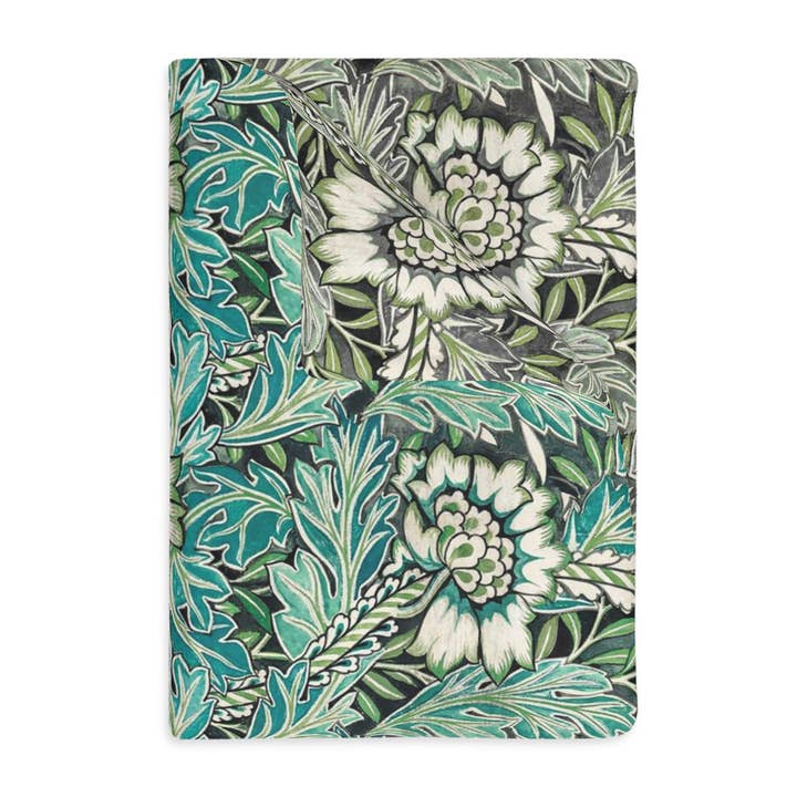 Luxury Velveteen Minky Blanket (Two-sided print) inspired by William Morris - Anemone Collection for wholesale by Willy Morris Home Emporium