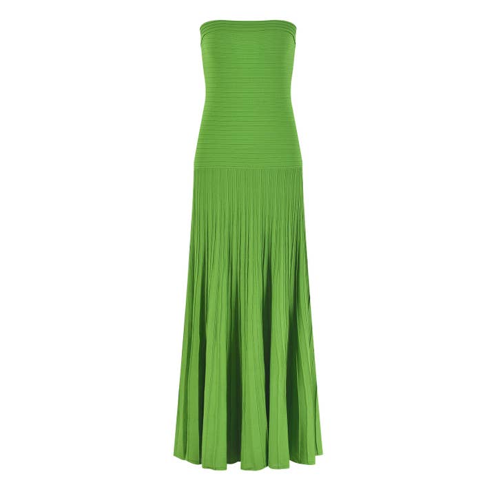 Productseeker - Vendita all'ingrosso Vestito - Donna - DR0246 Abito estivo a pieghe con spalle scoperte - Western Chic