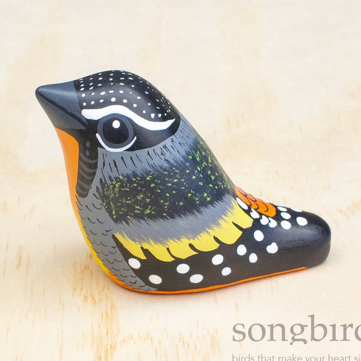 Spotted Pardalote Paperweight Whistle for wholesale by Songbird