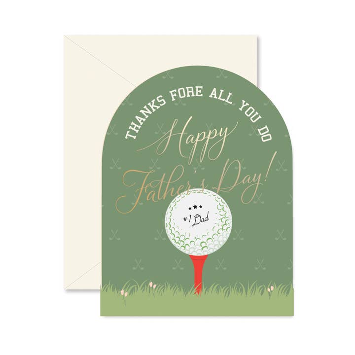 Ginger P. Designs - Wholesale Father's Day Card - Fore Dad Father's Day Greeting Card