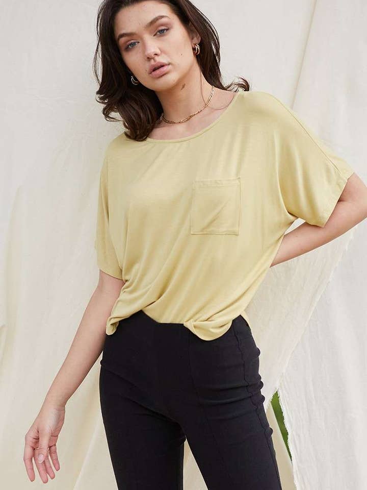 BT8118-BAMBOO ROUND NECK DOLMAN KNIT TOP for wholesale by mittoshop